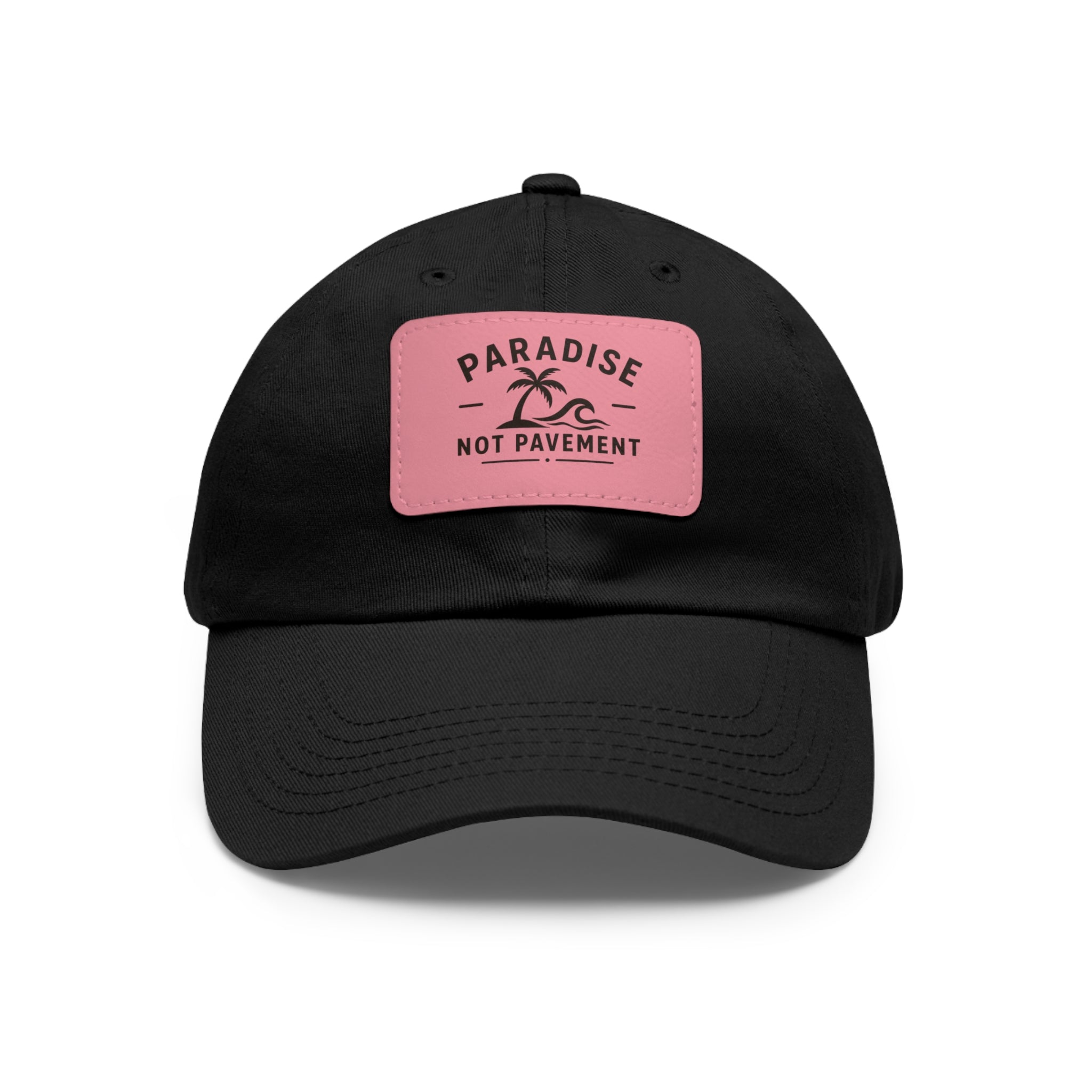 Paradise Not Pavement Leather Patch Dad Hat