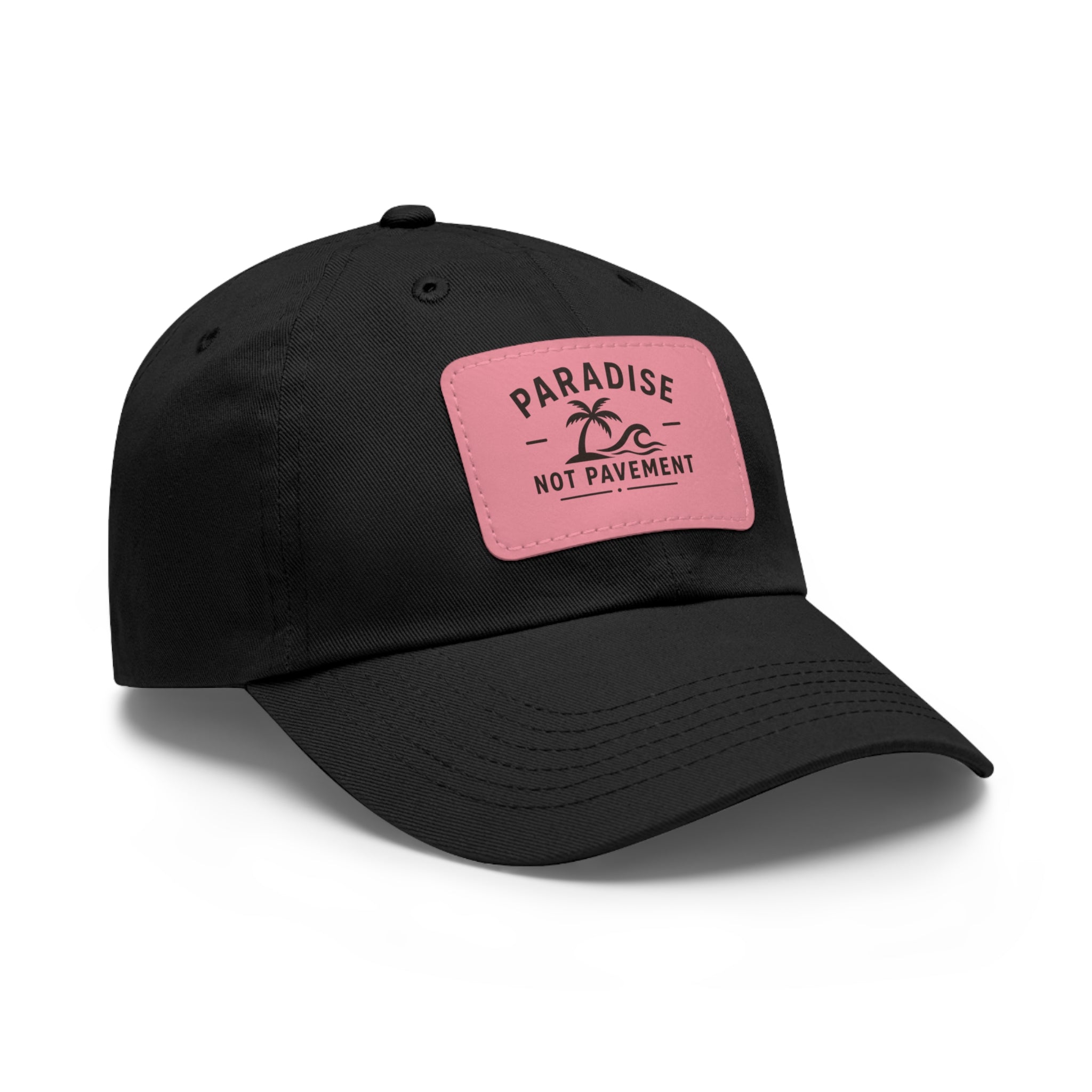 Paradise Not Pavement Leather Patch Dad Hat