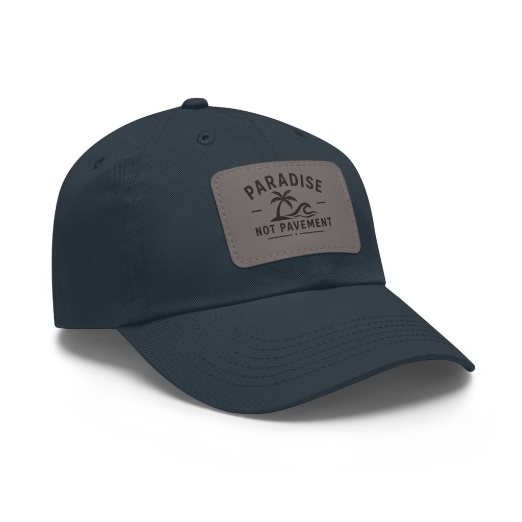 Paradise Not Pavement Leather Patch Dad Hat