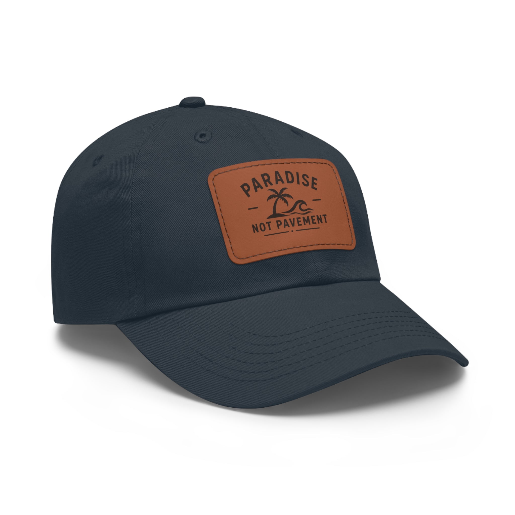 Paradise Not Pavement Leather Patch Dad Hat