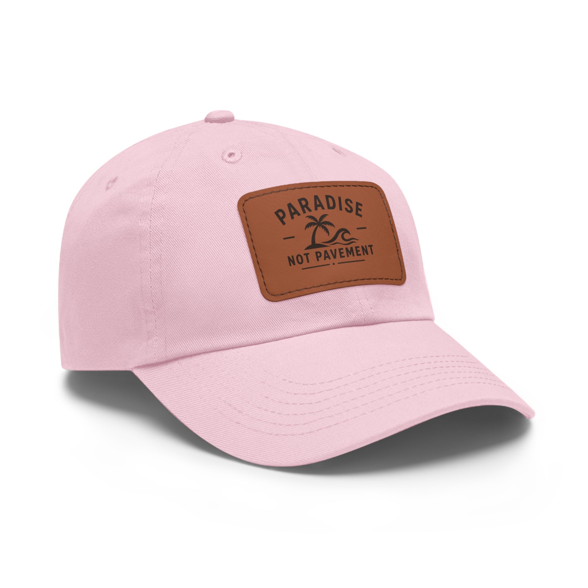 Paradise Not Pavement Leather Patch Dad Hat