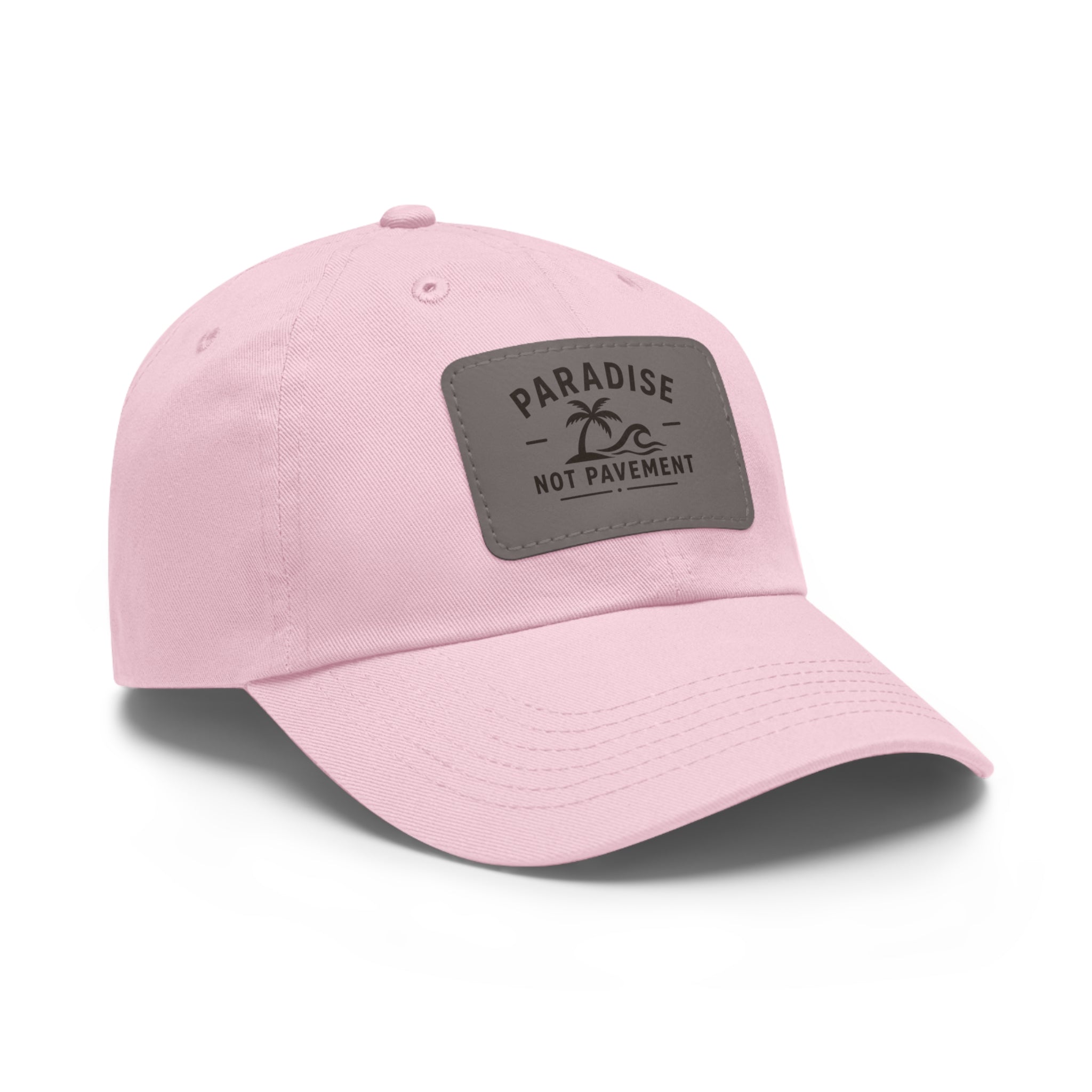 Paradise Not Pavement Leather Patch Dad Hat