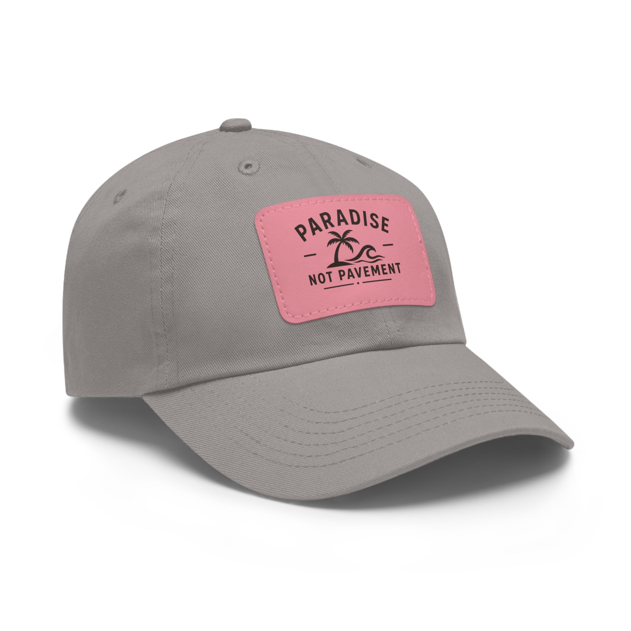 Paradise Not Pavement Leather Patch Dad Hat