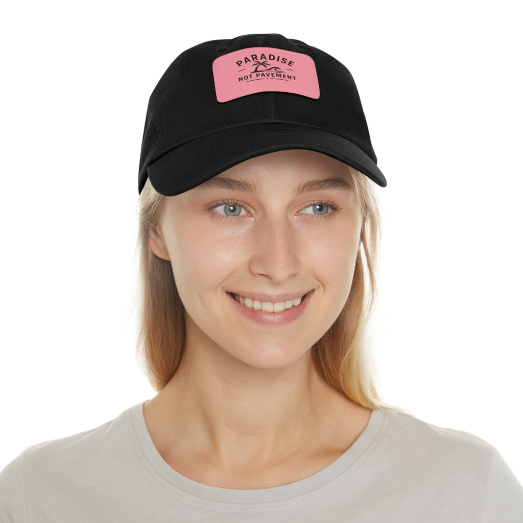 Paradise Not Pavement Leather Patch Dad Hat