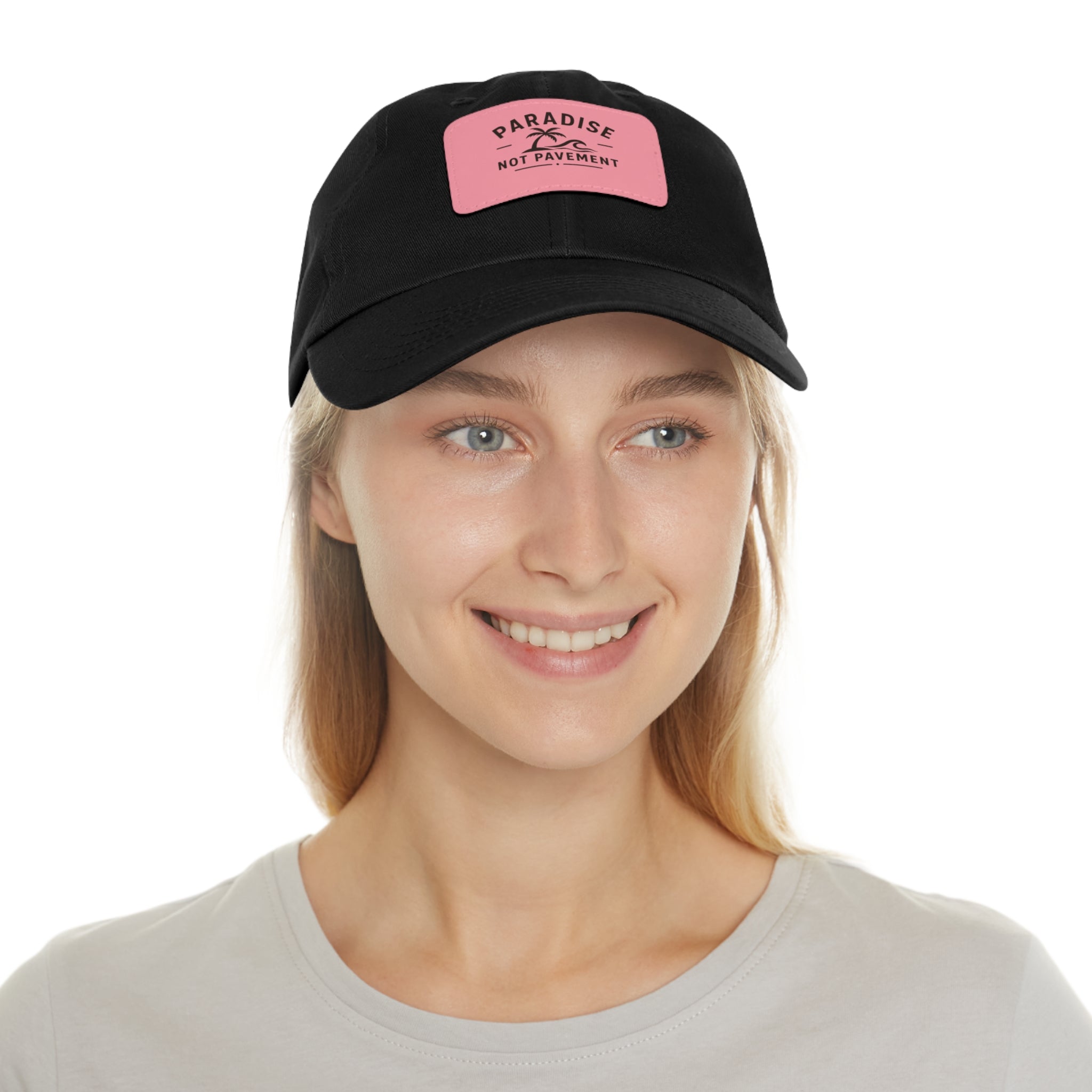 Paradise Not Pavement Leather Patch Dad Hat