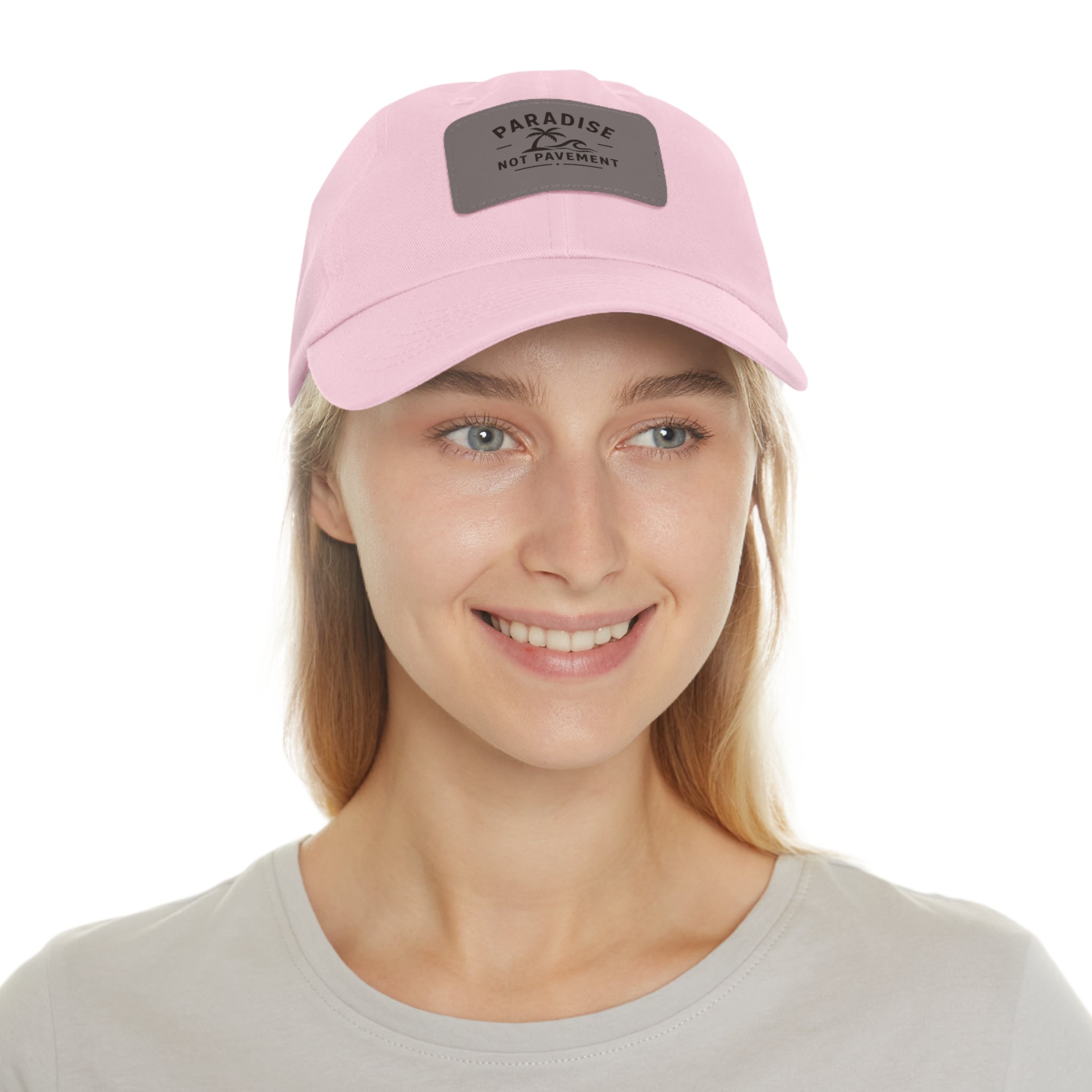 Paradise Not Pavement Leather Patch Dad Hat
