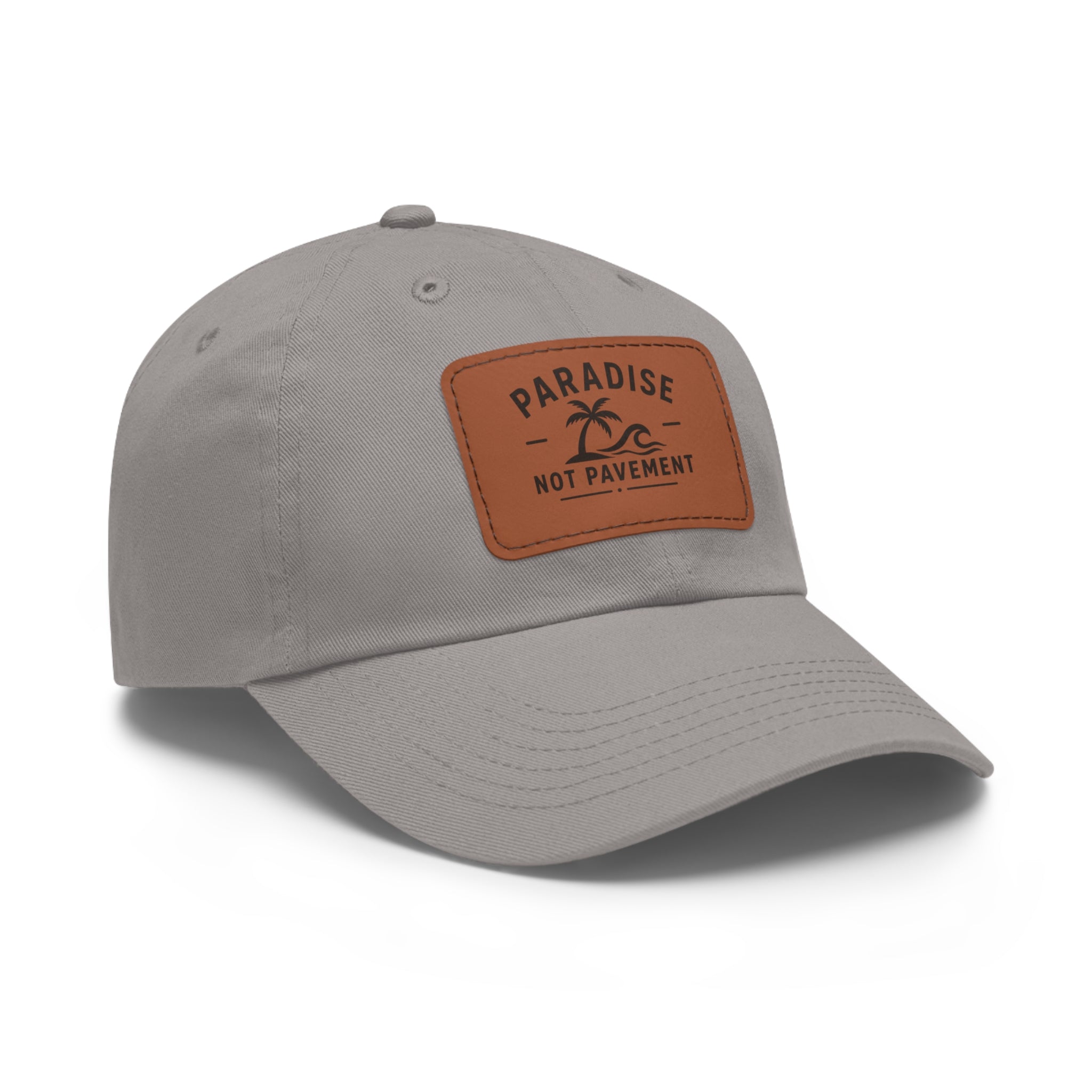 Paradise Not Pavement Leather Patch Dad Hat