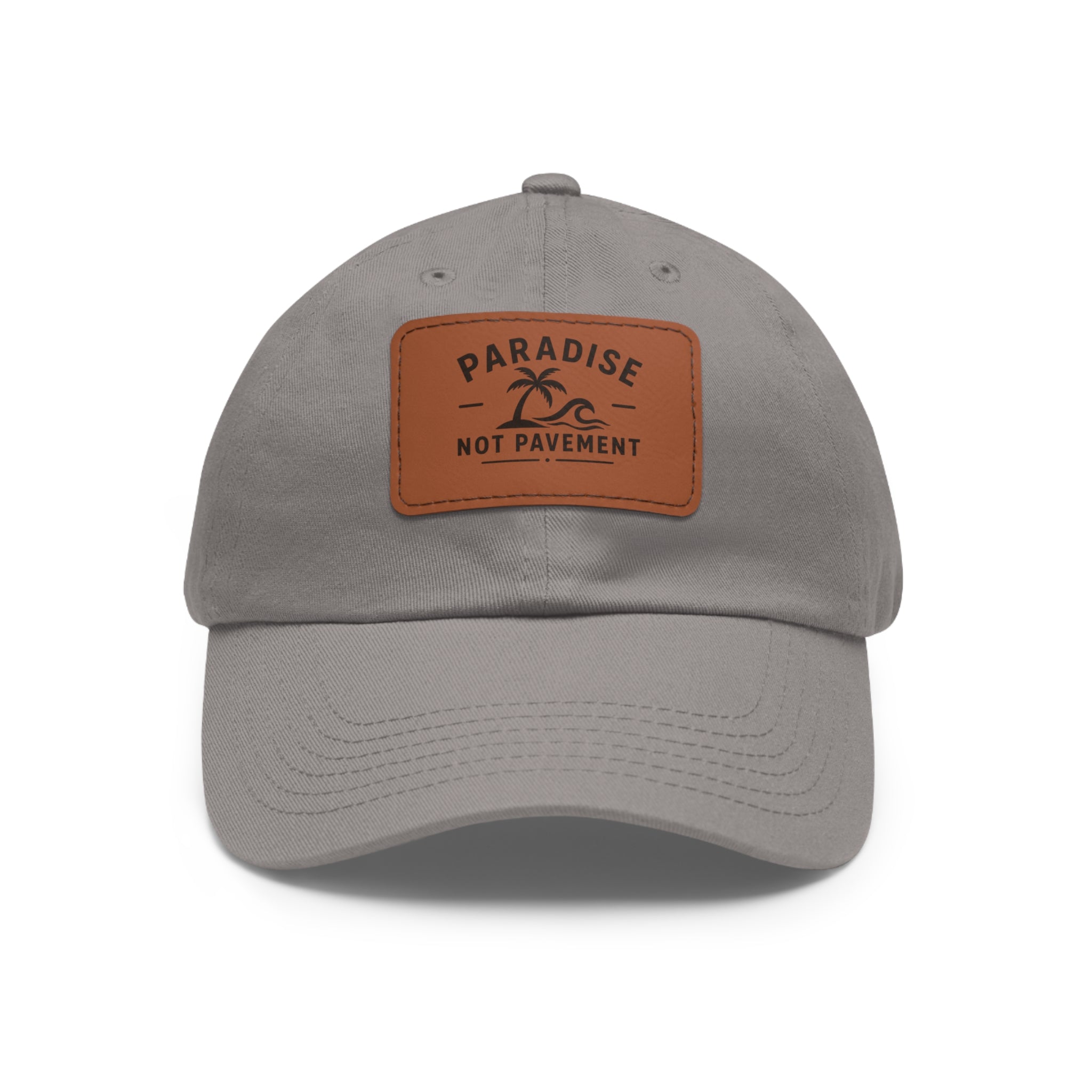 Paradise Not Pavement Leather Patch Dad Hat