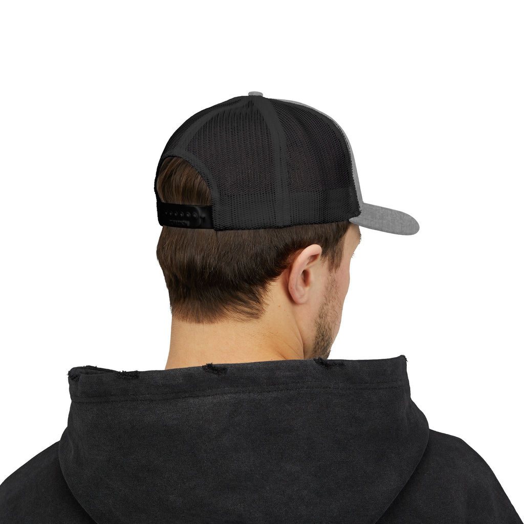 Paradise Not Pavement Trucker Hat — Florida Beach Palm & Wave Snapback