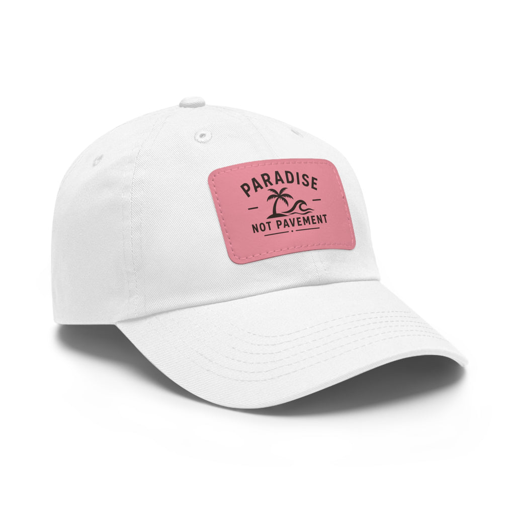 Paradise Not Pavement Leather Patch Dad Hat