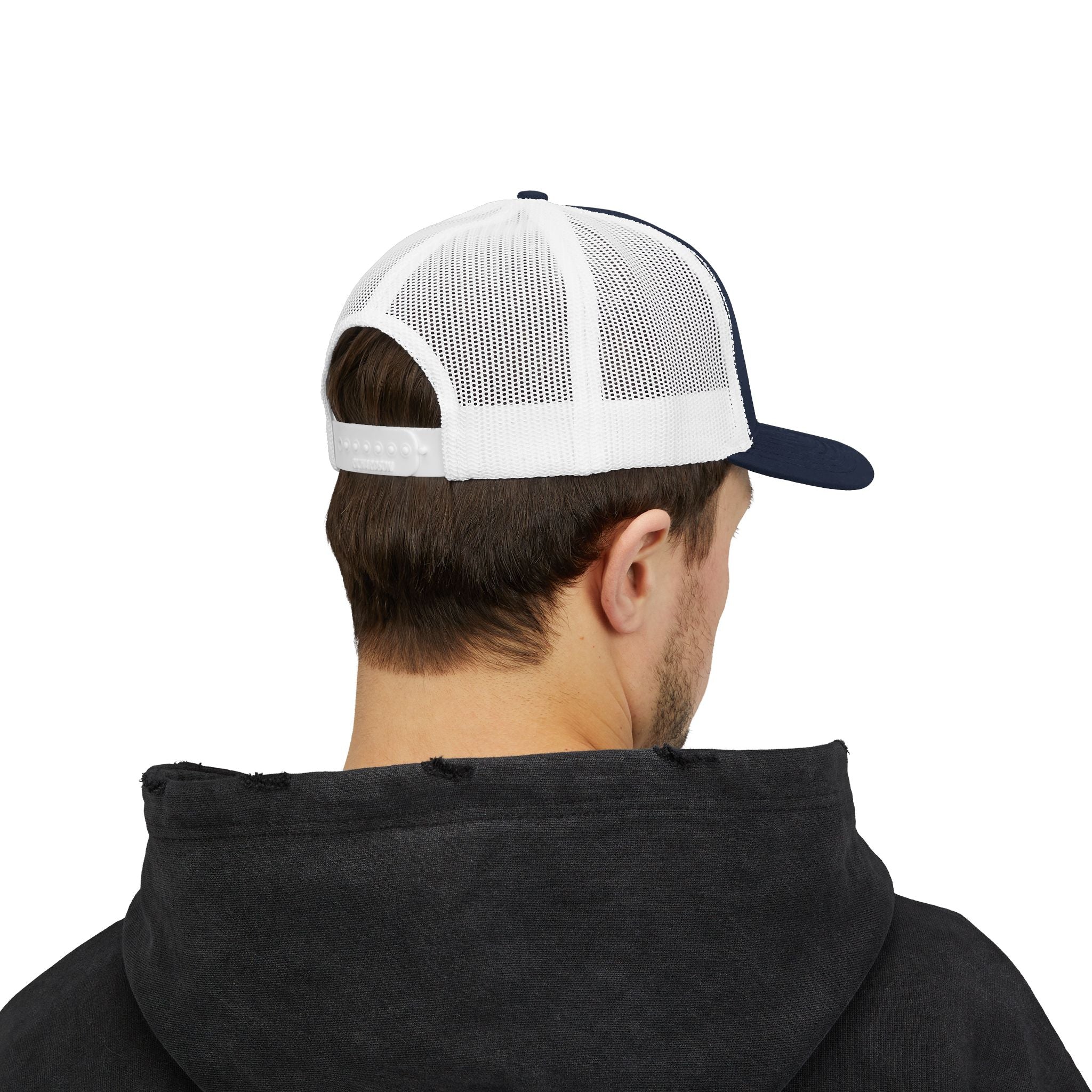 Paradise Not Pavement Trucker Hat — Florida Beach Palm & Wave Snapback