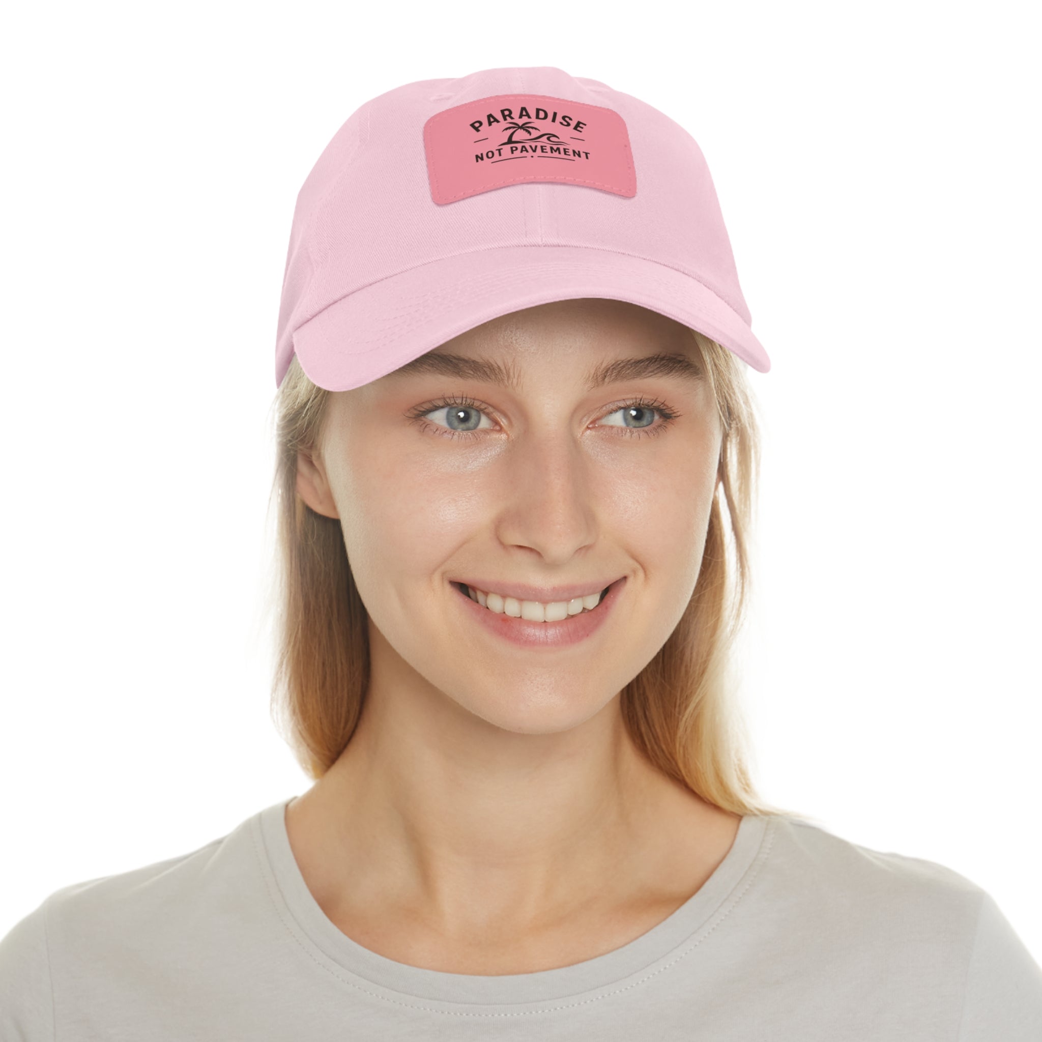 Paradise Not Pavement Leather Patch Dad Hat