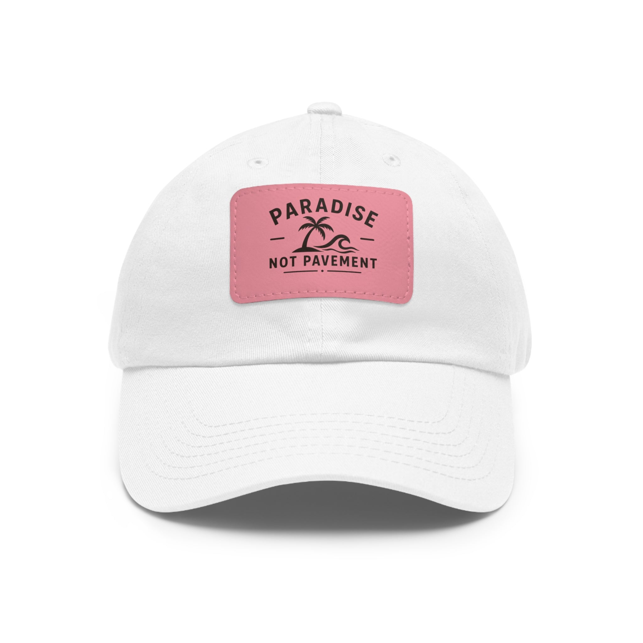 Paradise Not Pavement Leather Patch Dad Hat