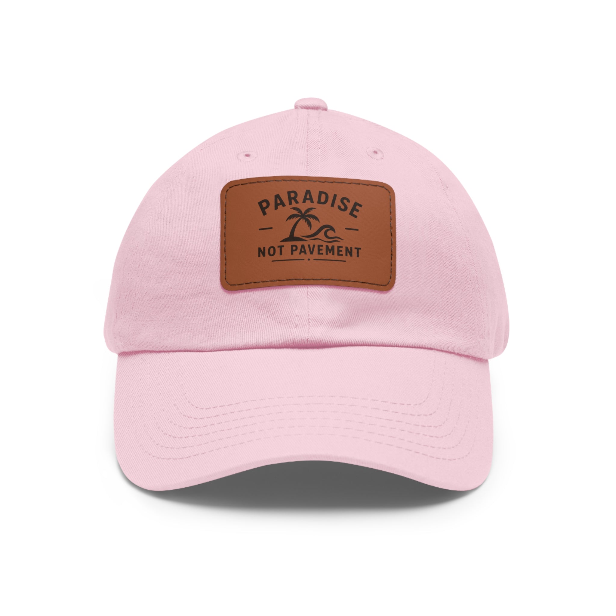 Paradise Not Pavement Leather Patch Dad Hat