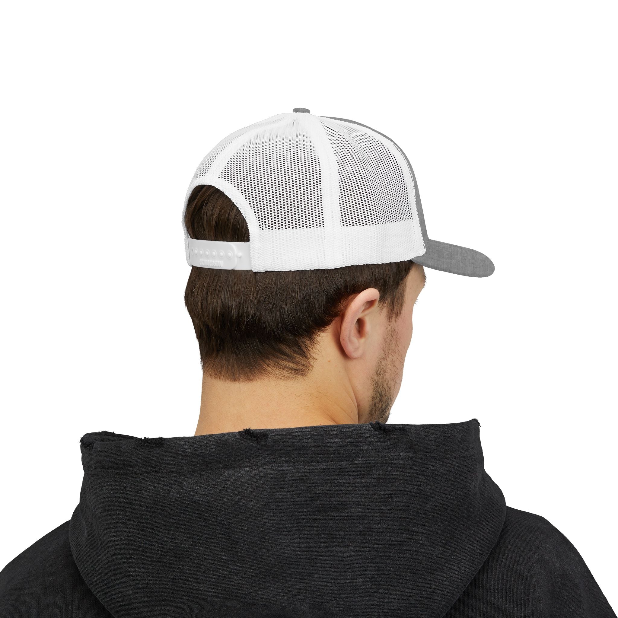 Paradise Not Pavement Trucker Hat — Florida Beach Palm & Wave Snapback