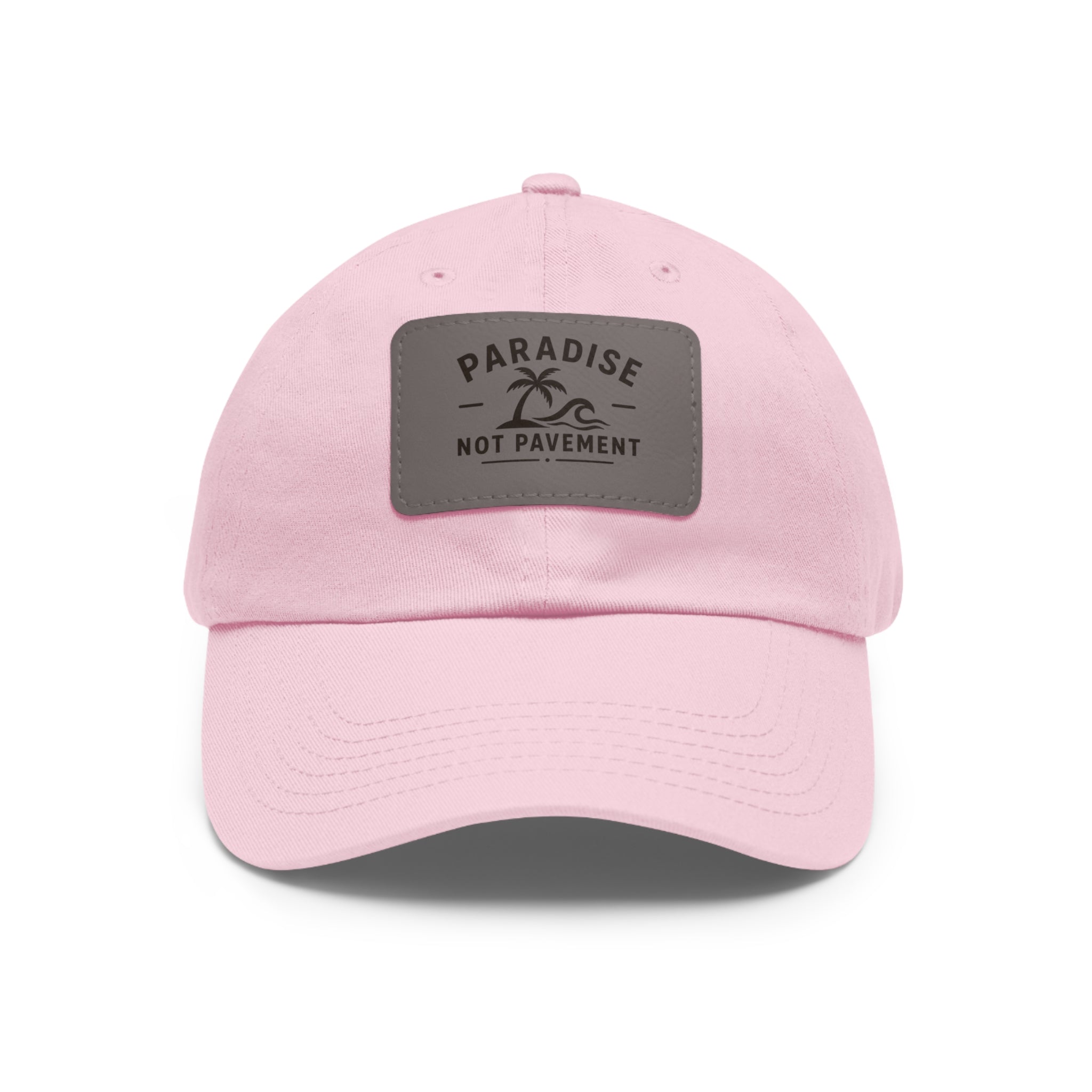 Paradise Not Pavement Leather Patch Dad Hat