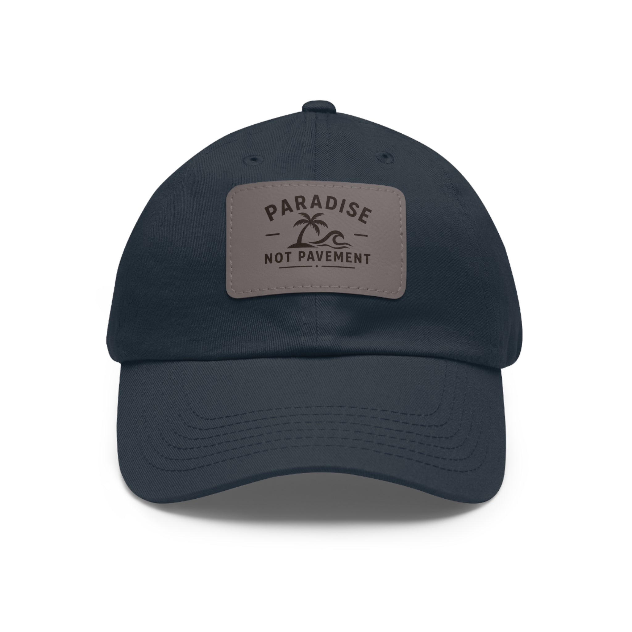 Paradise Not Pavement Leather Patch Dad Hat