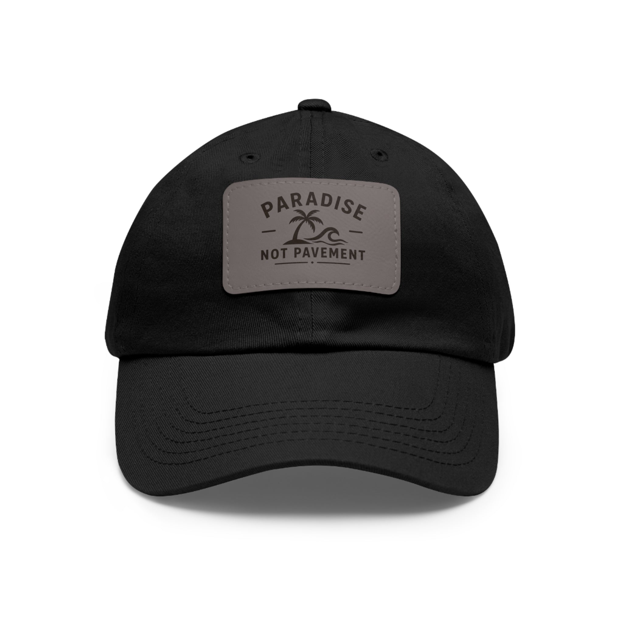Paradise Not Pavement Leather Patch Dad Hat