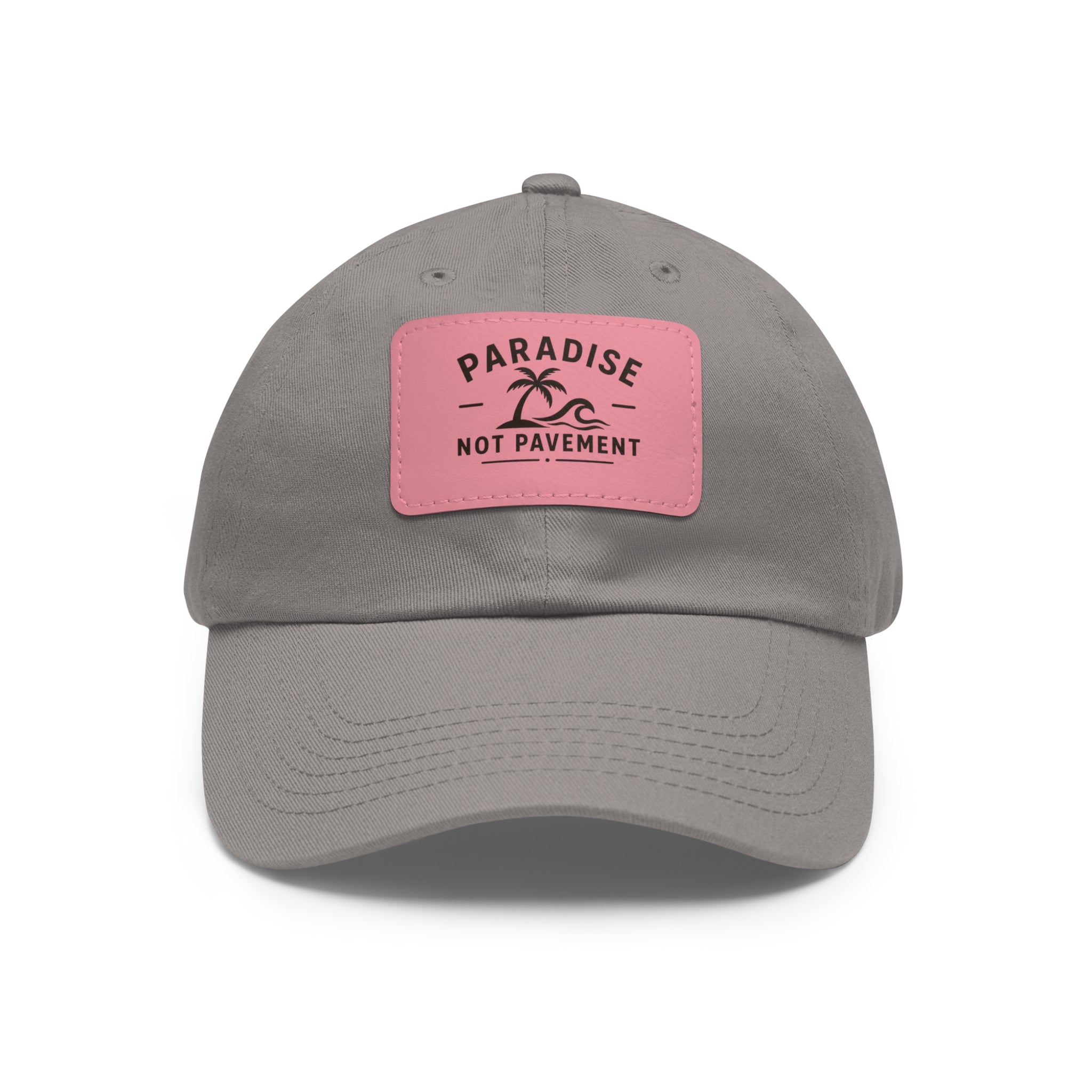 Paradise Not Pavement Leather Patch Dad Hat