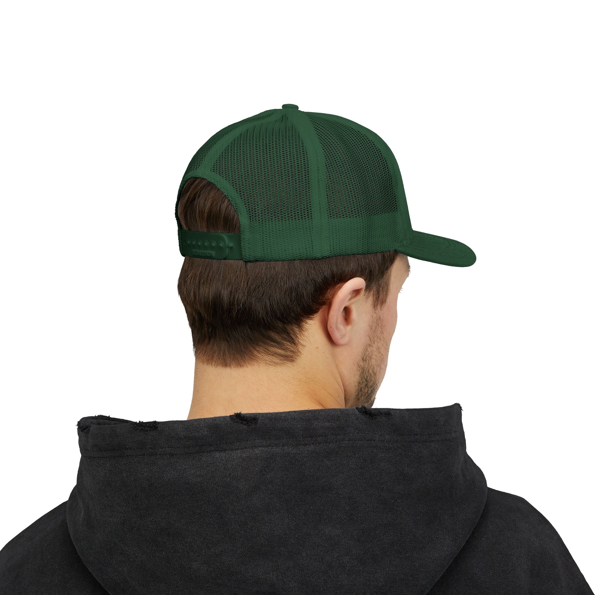 Paradise Not Pavement Trucker Hat — Florida Beach Palm & Wave Snapback