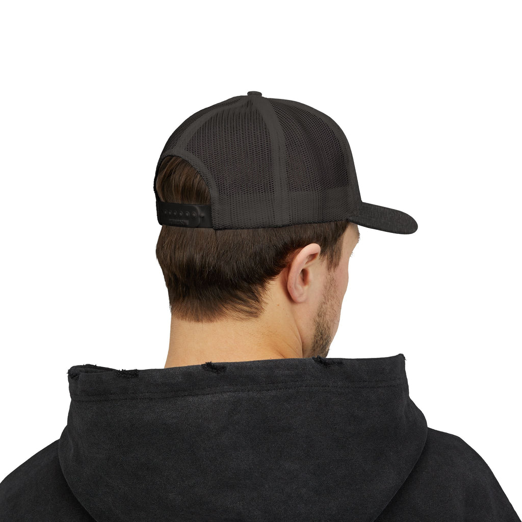 Paradise Not Pavement Trucker Hat — Florida Beach Palm & Wave Snapback