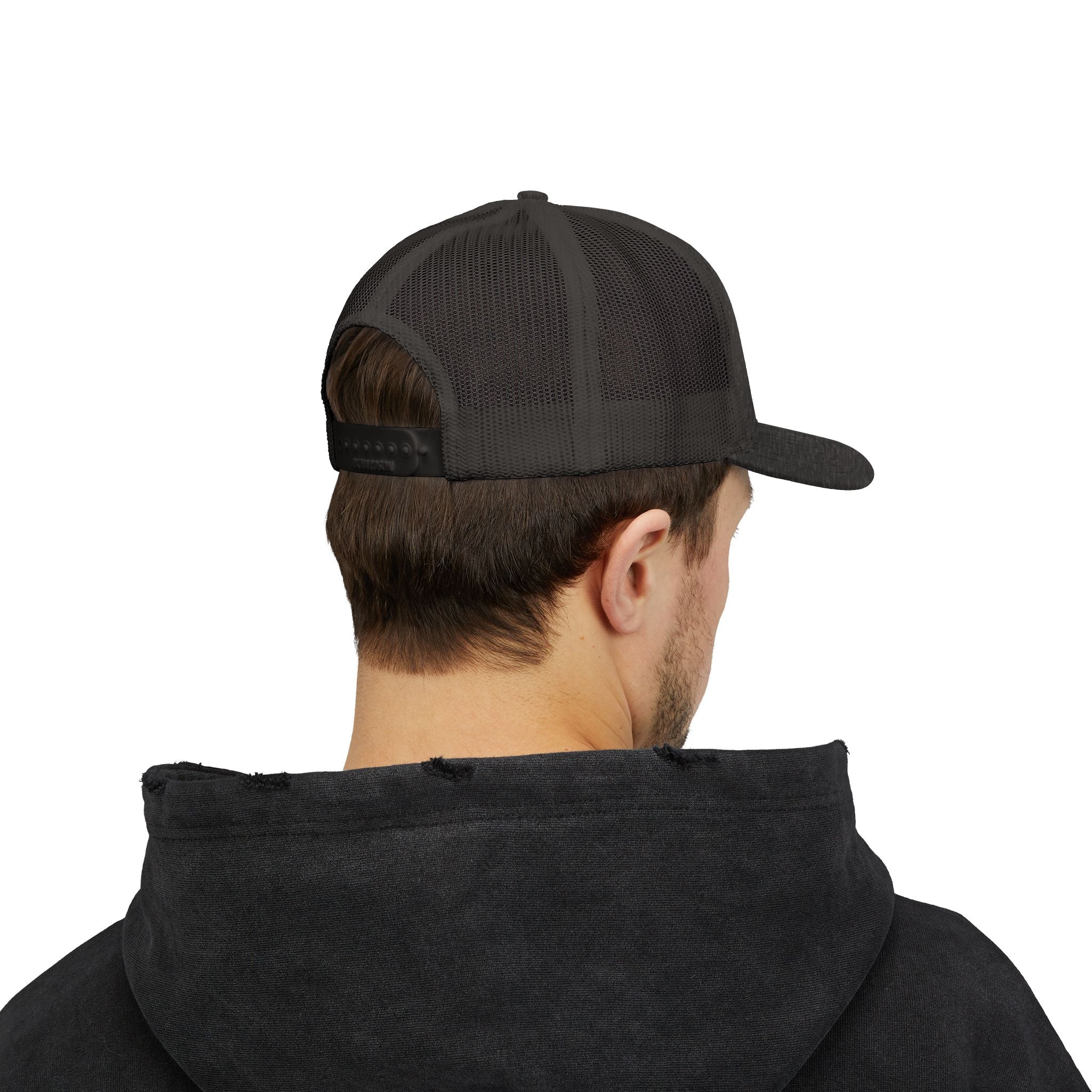 Paradise Not Pavement Trucker Hat — Florida Beach Palm & Wave Snapback