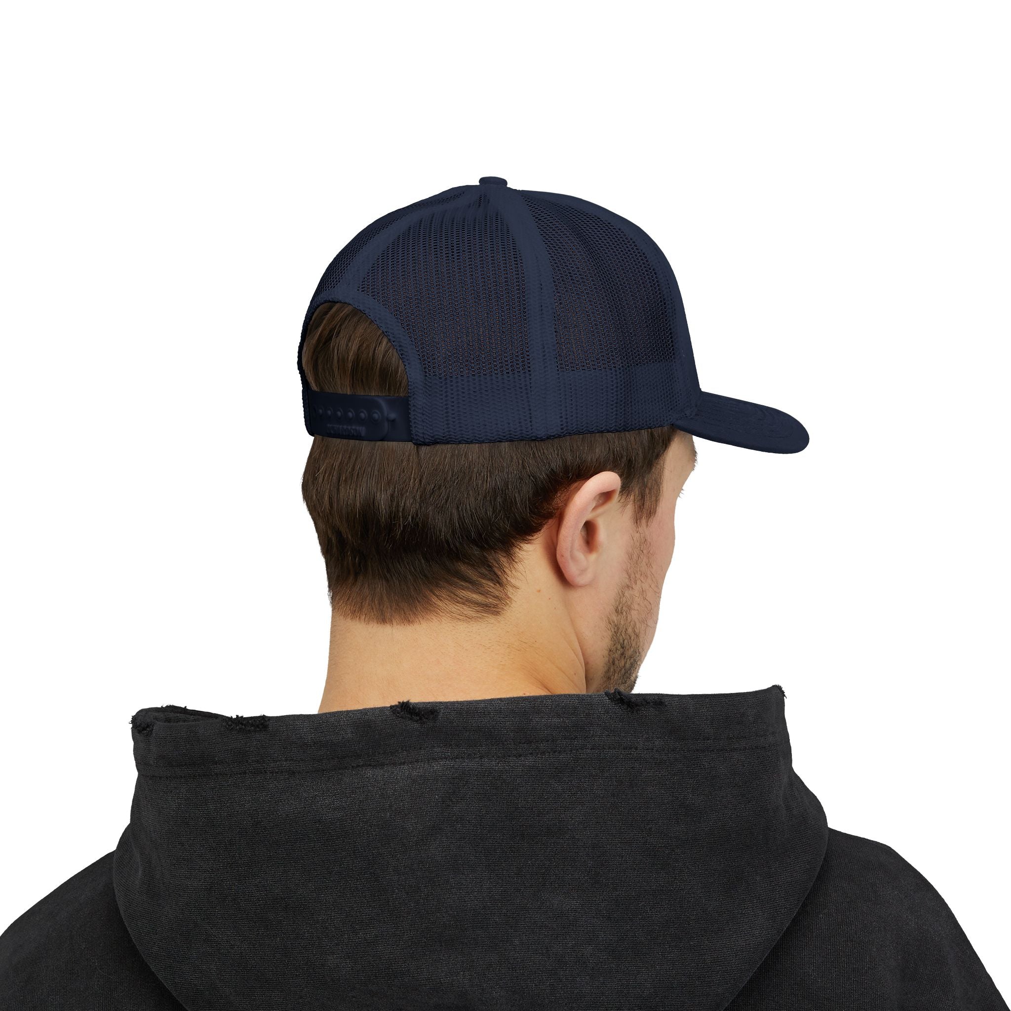 Paradise Not Pavement Trucker Hat — Florida Beach Palm & Wave Snapback