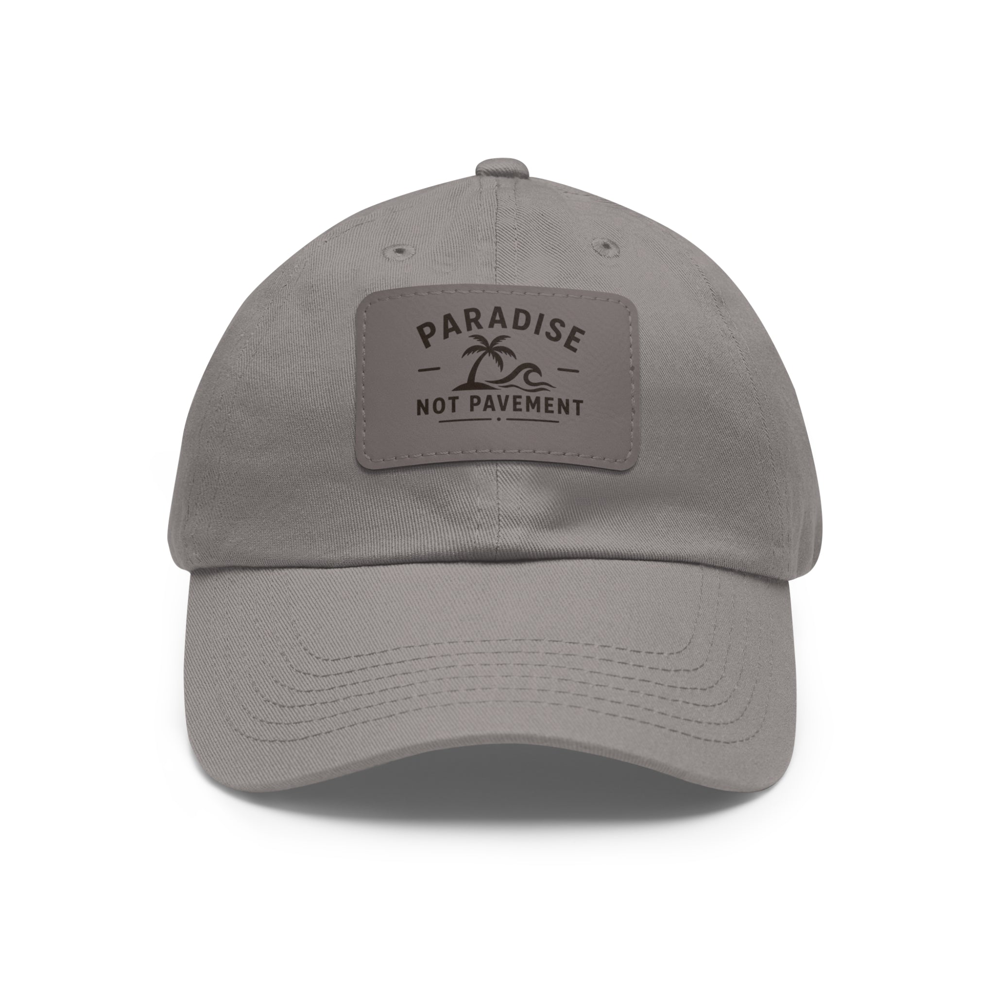 Paradise Not Pavement Leather Patch Dad Hat