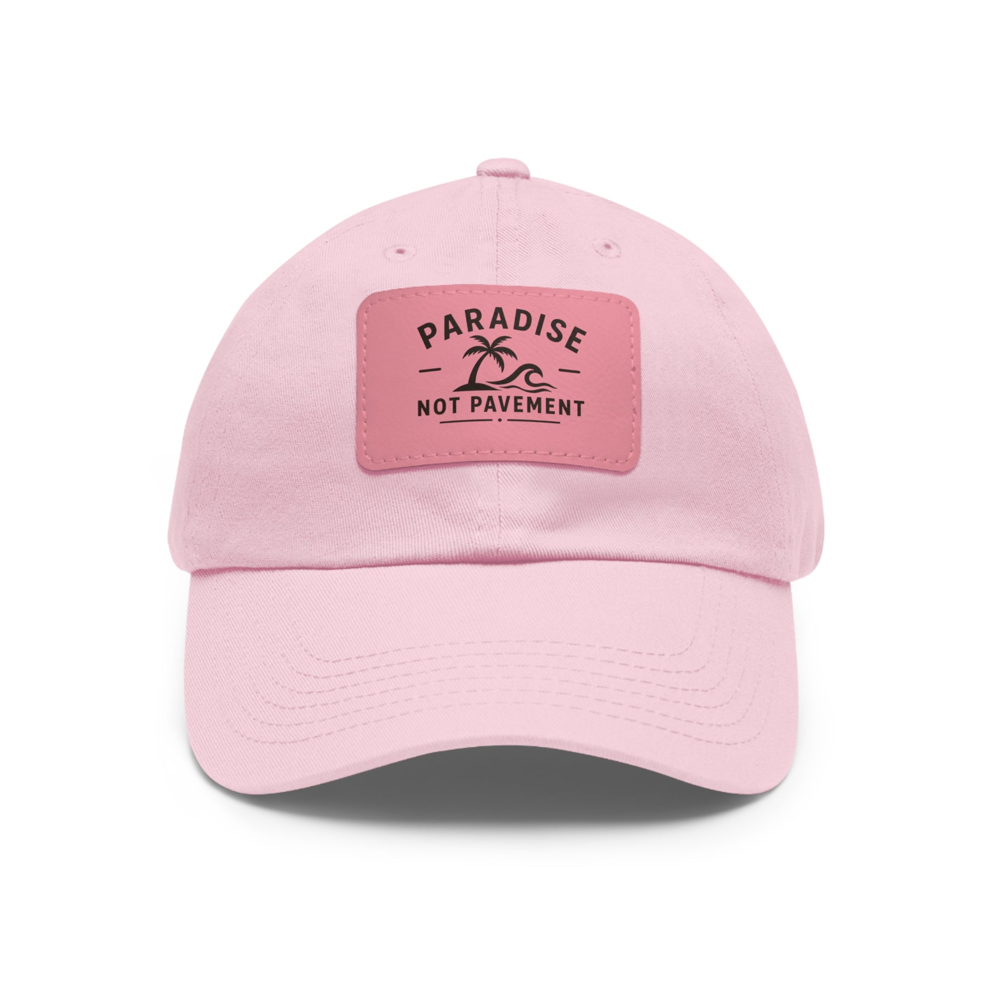 Paradise Not Pavement Leather Patch Dad Hat