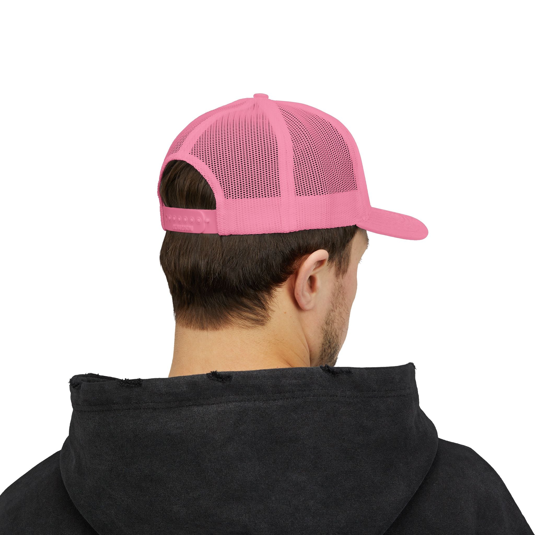 Paradise Not Pavement Trucker Hat — Florida Beach Palm & Wave Snapback
