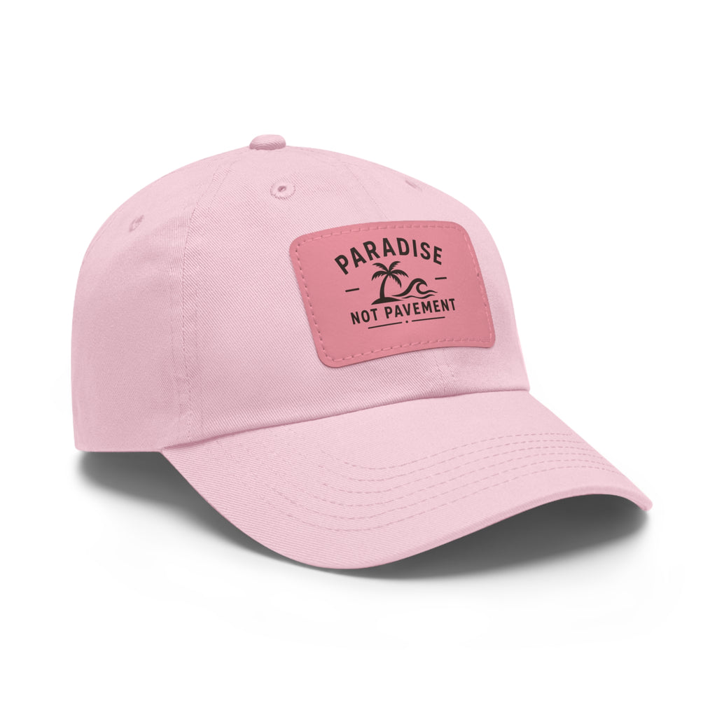 Paradise Not Pavement Leather Patch Dad Hat