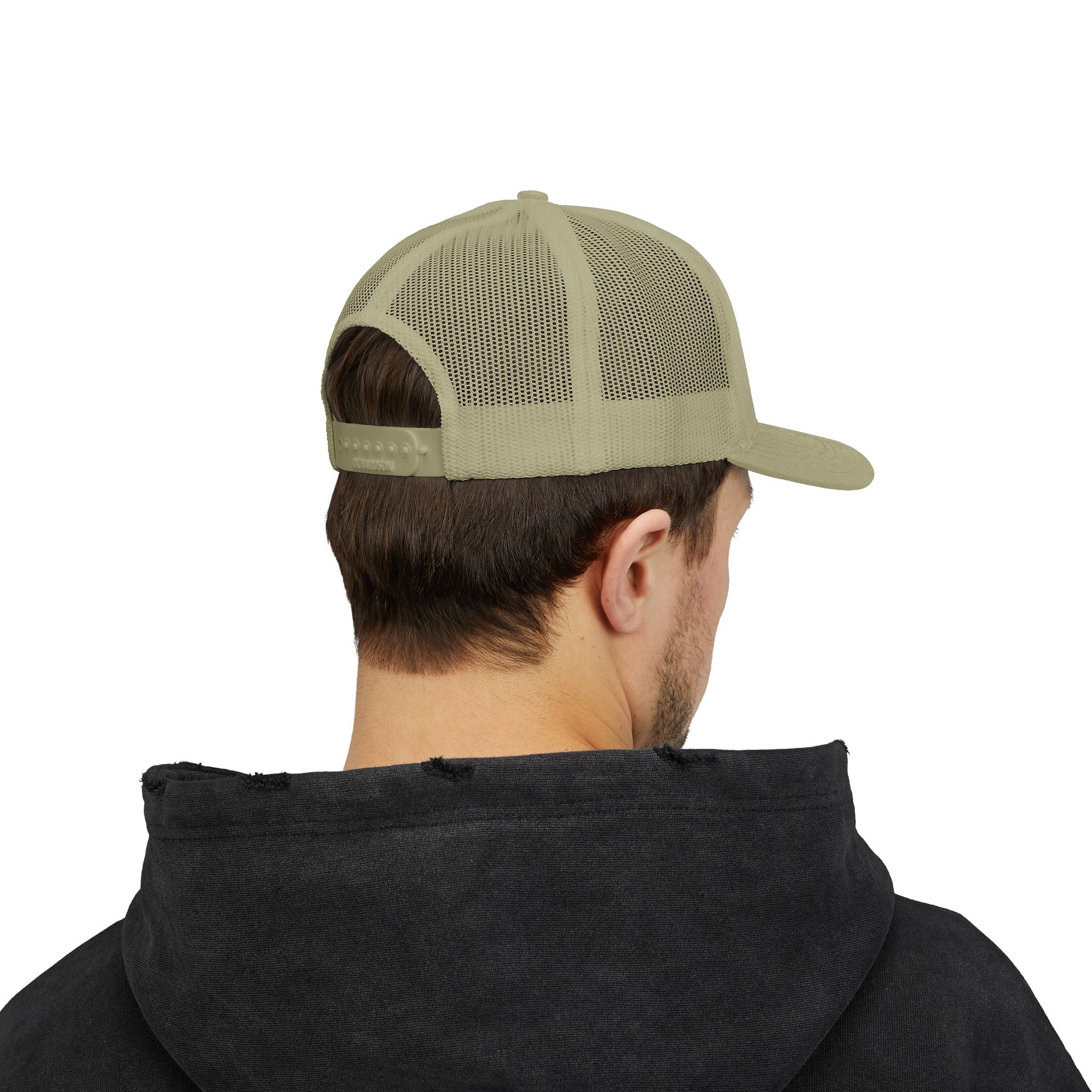 Paradise Not Pavement Trucker Hat — Florida Beach Palm & Wave Snapback