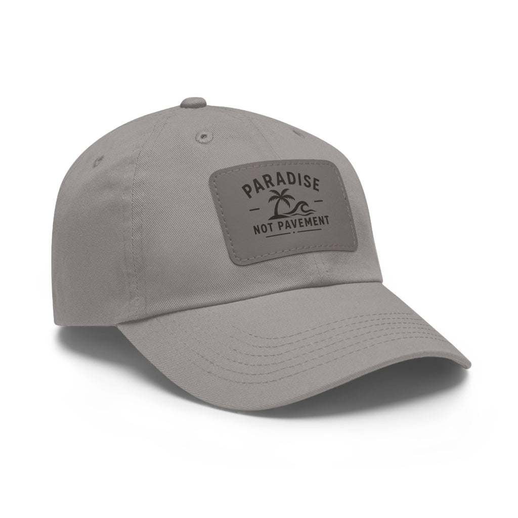 Paradise Not Pavement Leather Patch Dad Hat