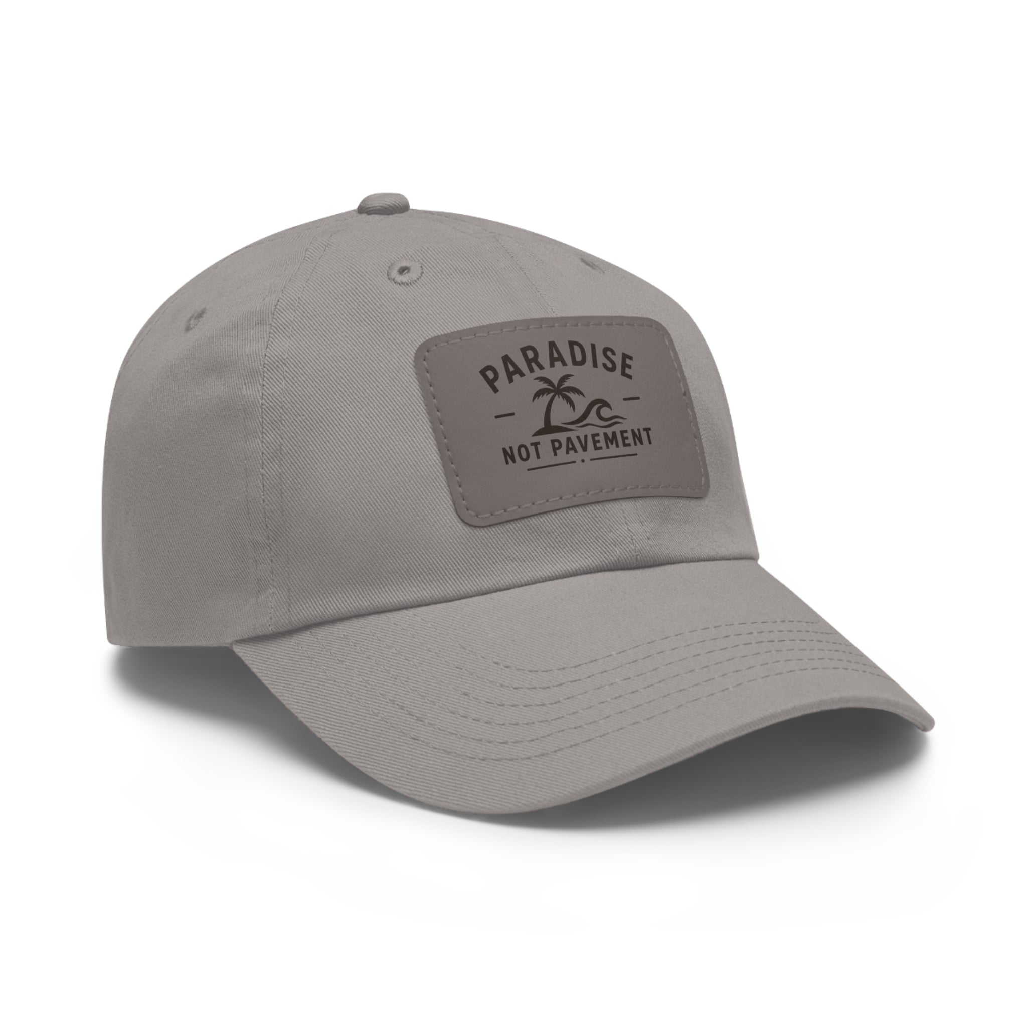 Paradise Not Pavement Leather Patch Dad Hat